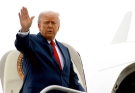 President Donald Trump stirred a wave of online chatter over the weekend after briefly stumbling while boarding Air Force One—but the