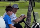 Trump branded ‘disgusting’ after ‘flirting’ with woman in front of teenage grandson on golf course