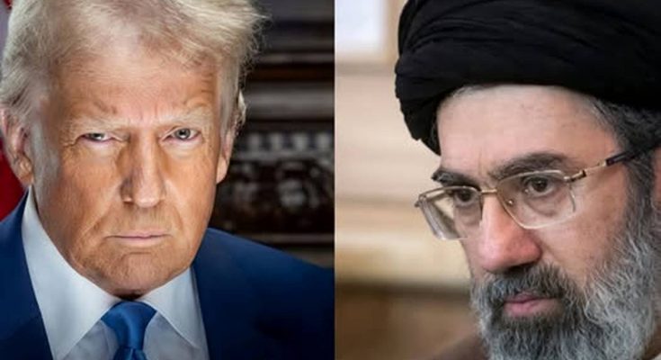 donald Trump and Iranian Supreme Leader Ayatollah Khamenei in tense diplomatic standoff