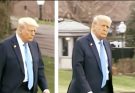 A photo of Trump walking toward Marine One is turning heads again after viewers notice a small detail