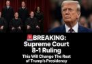 🚨TRUMP STUNNED! — SUPREME COURT RULES 8-1 THAT HE CAN… SHOCKING RULING SENDS WAVES THROUGH WASHINGTON!