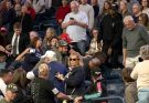 Trump Protester Gets Punched in the Face By MAGA Fan — Then Gets Roasted By Trump as She’s Dragged Out By Police in Shocking Clip.